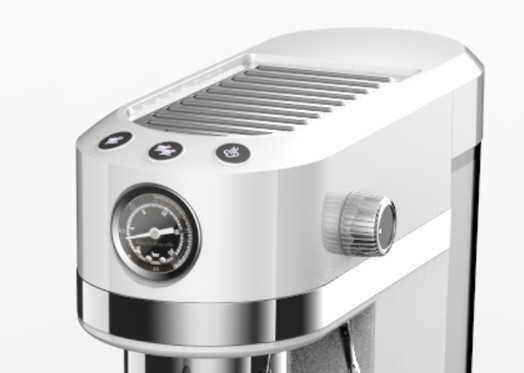 Η μηχανή EMC 1.4L Espresso με το διαμέτρημα πίεσης κάνει τον καφέ βολικά