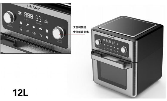 Fryer αέρα 120V 1.7KW στιγμιαίος εγχώριος ηλεκτρικός φούρνος φούρνων για τα λαχανικά ρίζας